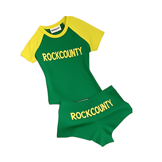 RockCounty Beach baby tee & shorts